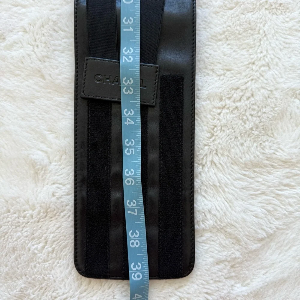 CHANEL quilted cummerbund belt Authentic